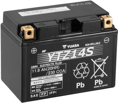 Starter Battery High Performance Maintenance Free YTZ14S