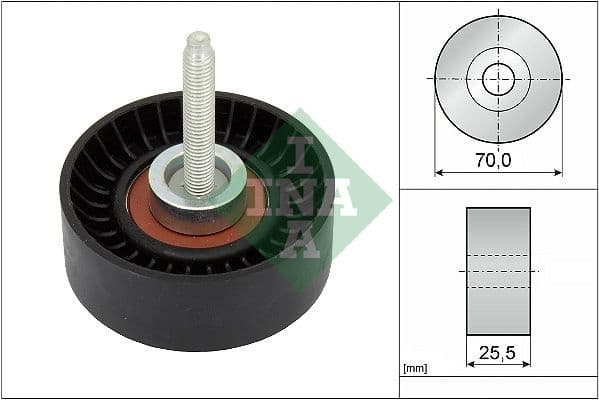 Deflection/Guide Pulley, V-ribbed belt 532065210