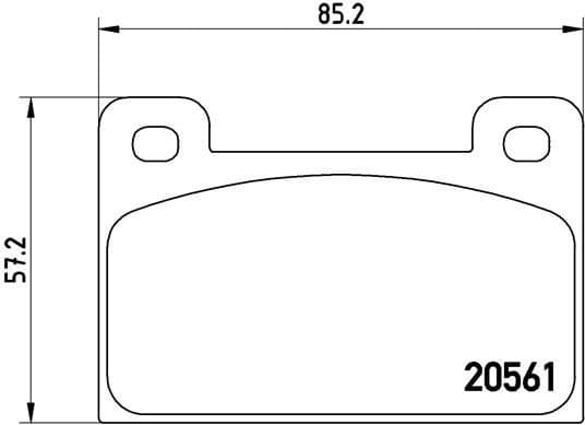 Brake Pad Set, disc brake PRIME LINE P85006