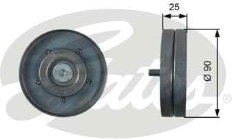 Deflection/Guide Pulley, V-ribbed belt DriveAlign™ T36436 - image 2