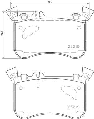 Brake Pad Set, disc brake PRIME LINE P50121