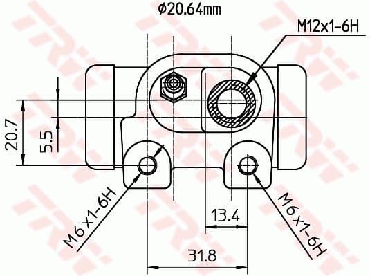 Wheel Brake Cylinder BWF128 - image 2