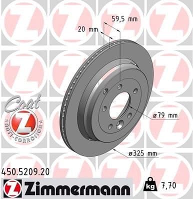 Brake Disc COAT Z 450.5209.20