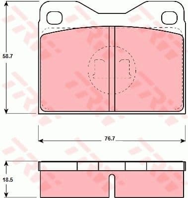 Brake Pad Set, disc brake GDB279