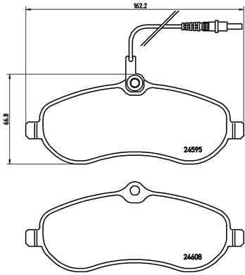 Brake Pad Set, disc brake PRIME LINE P61096