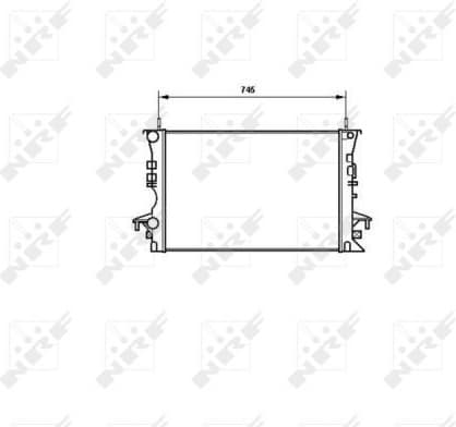 Radiator, engine cooling 58318