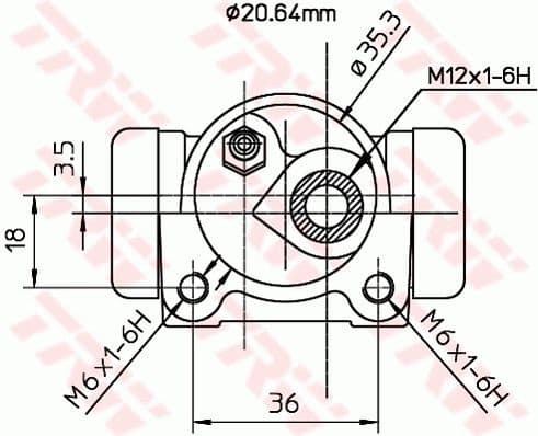 Wheel Brake Cylinder BWF171 - image 2