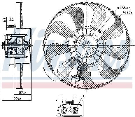 Fan, engine cooling 85684