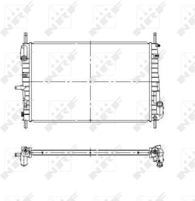 Radiator, engine cooling EASY FIT 509641