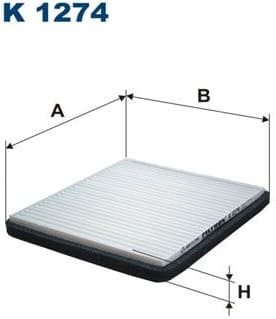 Filter, cabin air K1274