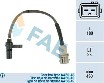 RPM Sensor, automatic transmission 79125