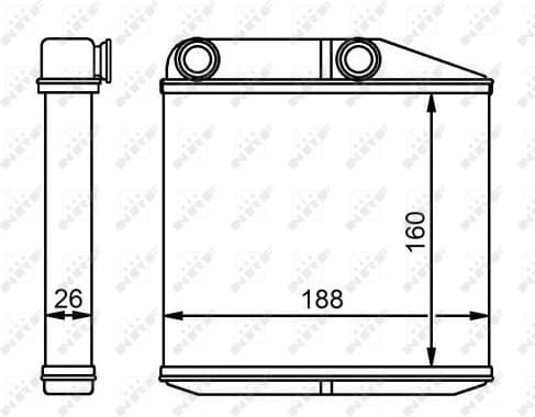 Heat Exchanger, interior heating EASY FIT 54213