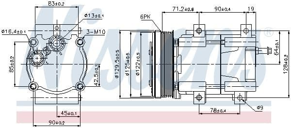 Compressor, air conditioning ** FIRST FIT ** 89205