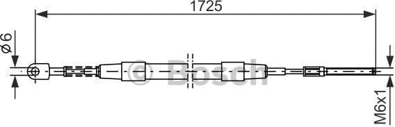 Cable Pull, parking brake 1987477065