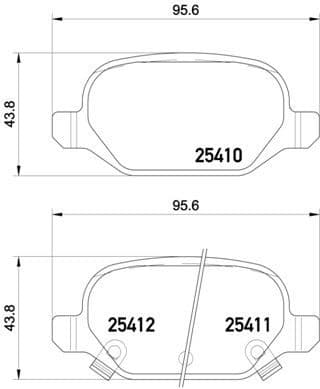 Brake Pad Set, disc brake PRIME LINE P23151