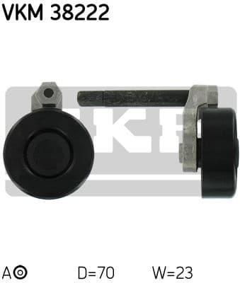 Belt Tensioner, V-ribbed belt VKM 38222