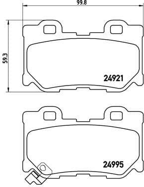 Brake Pad Set, disc brake PRIME LINE P56095