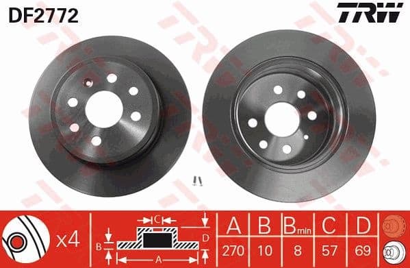 Brake Disc DF2772