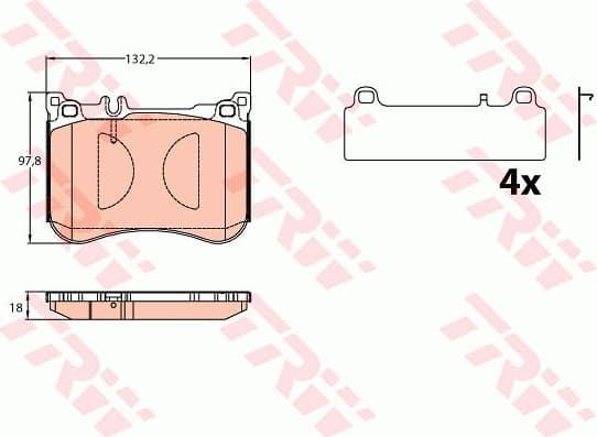 Brake Pad Set, disc brake GDB2144