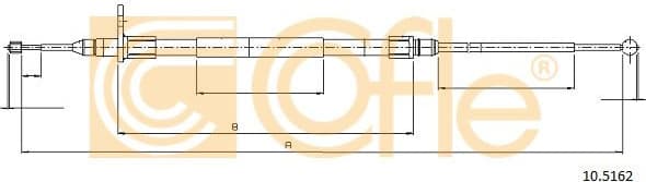 Cable Pull, parking brake 10.5162