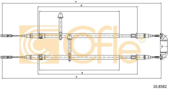 Cable Pull, parking brake 10.8582 - image 2