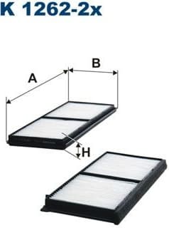 Filter, cabin air K1262-2X