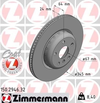 Brake Disc FORMULA F 150.2946.32