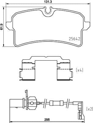 Brake Pad Set, disc brake PRIME LINE P85151