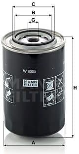 Hydraulic Filter, automatic transmission W8005