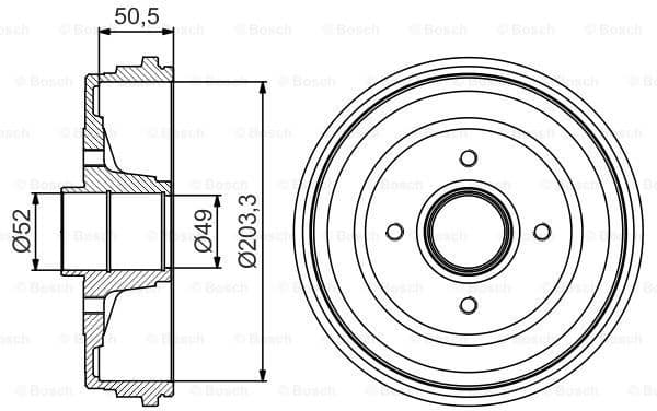 Brake Drum 0986477206
