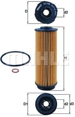 Filter oil OX1146D