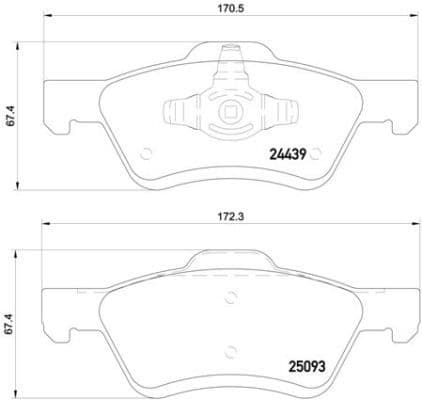 Brake Pad Set, disc brake PRIME LINE P24159
