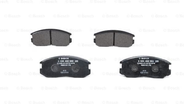 Brake Pad Set, disc brake 0986460980
