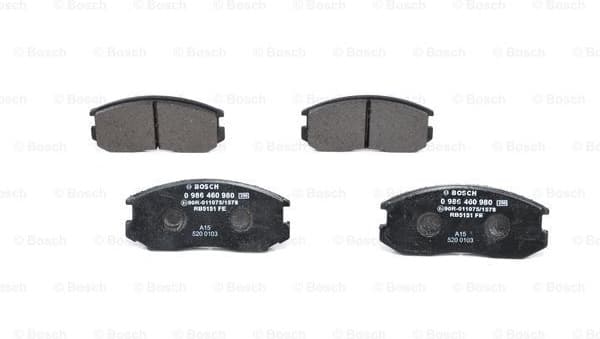 Brake Pad Set, disc brake 0986460980 - image 3