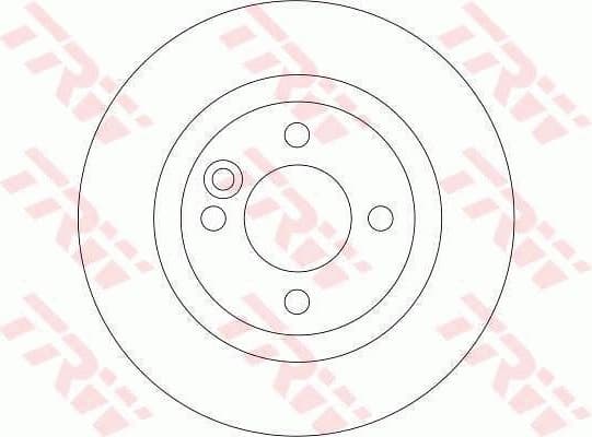 Brake discs kit rear, (2pcs), Top Quality DF4198 - image 3