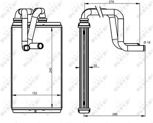 Heat Exchanger, interior heating 54337