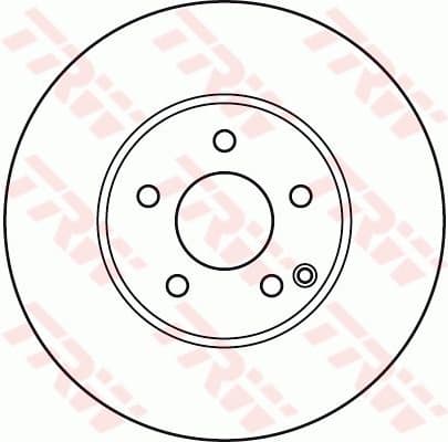 Brake Disc TRW SINGLE DF6078S - image 2