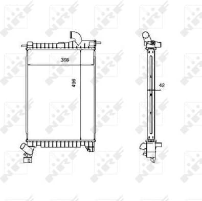 Radiator, engine cooling EASY FIT 507527