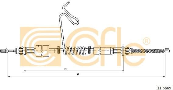 Cable Pull, parking brake 11.5669