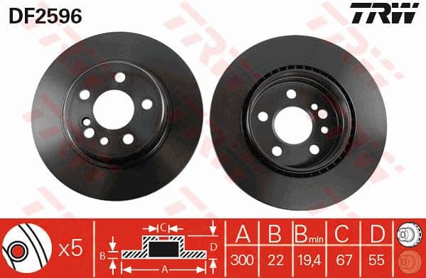 Brake Disc DF2596