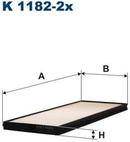 Filter, cabin air K1182-2X