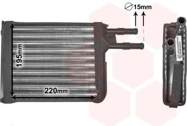 Heat Exchanger, interior heating 09006128
