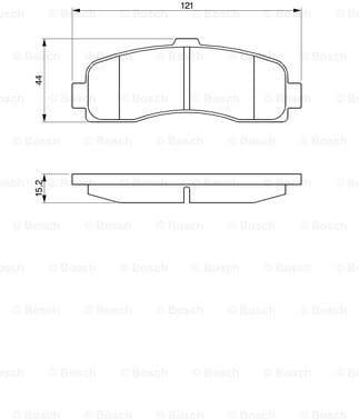 Brake Pad Set, disc brake 0986461122 - image 7