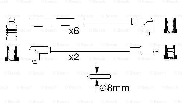 Ignition Cable Kit 0986356858 - image 6
