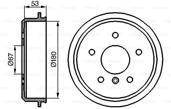 Brake Drum 0986477096