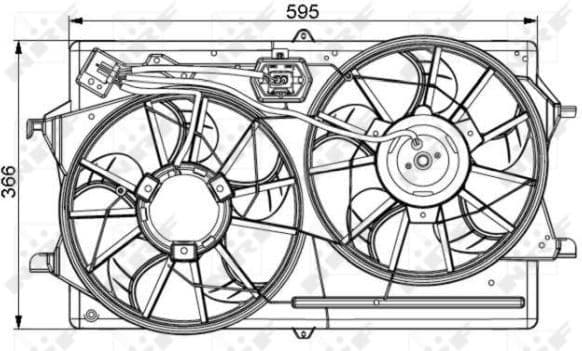 Fan, engine cooling 47061
