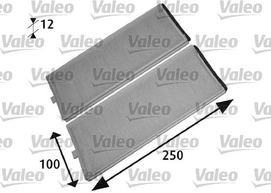Filter, cabin air VALEO ESSENTIAL 715525