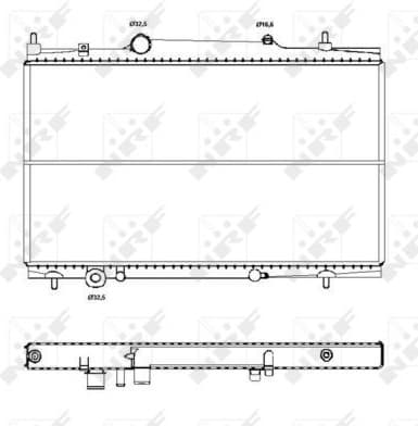 Radiator, engine cooling EASY FIT 50441