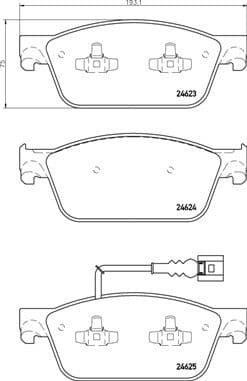 Brake Pad Set, disc brake PRIME LINE P85141