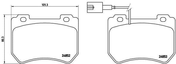 Brake Pad Set, disc brake PRIME LINE P23129